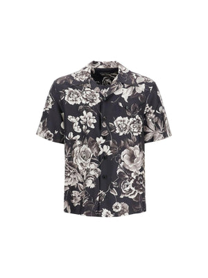 Floral-Print Silk Hawaiian Shirt.