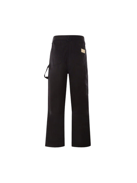 Gabardine Workwear Pants-DOLCE&GABBANA-JOHN JULIA