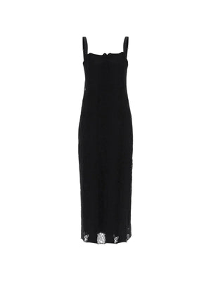 DOLCE&GABBANA-Jersey And Lace Maxi Dress-JOHN JULIA