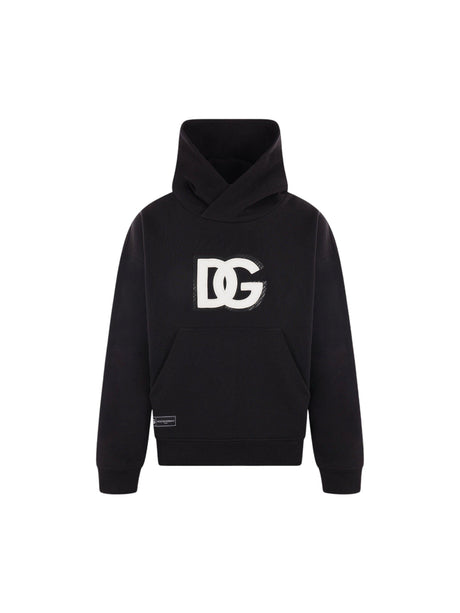 Jersey and Nylon Hoodie-DOLCE&GABBANA-JOHN JULIA