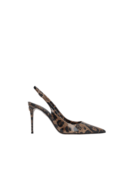 Kim Patent Leather Slingbacks-DOLCE&GABBANA-JOHN JULIA