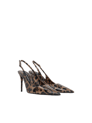 Kim Patent Leather Slingbacks-DOLCE&GABBANA-JOHN JULIA