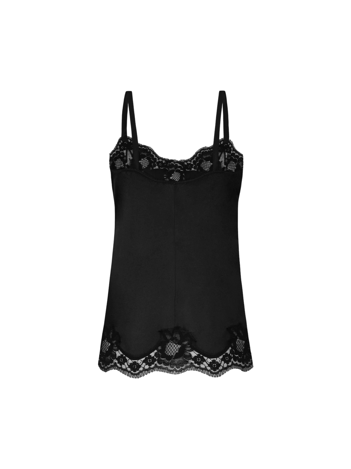 Lace-Detail Satin Lingerie Top-Dolce & Gabbana-JOHN JULIA