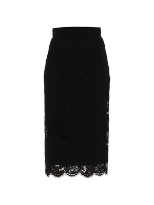 Lace Pencil Skirt With Tube Silhouette DOLCE & GABBANA JOHN JULIA.