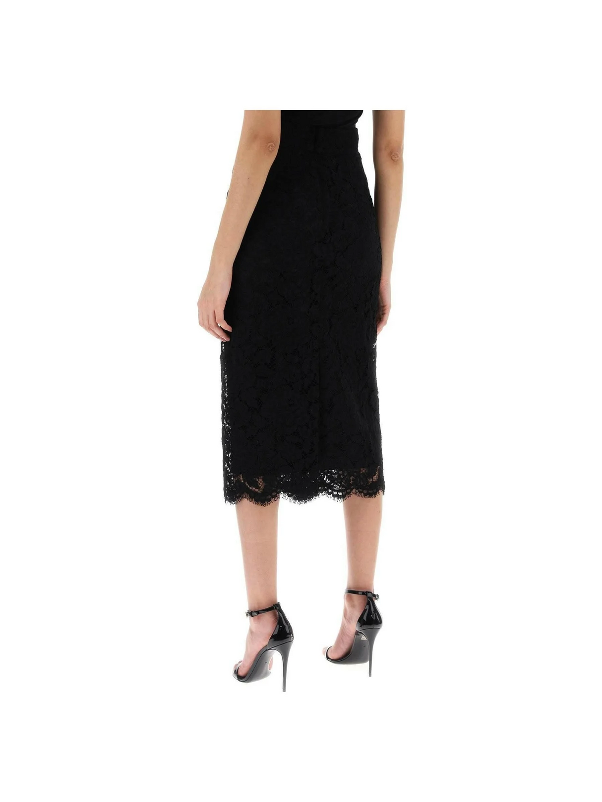 Lace Pencil Skirt With Tube Silhouette DOLCE & GABBANA JOHN JULIA.