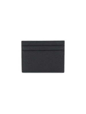 Leather Card Holder With Logo Plate DOLCE & GABBANA JOHN JULIA.