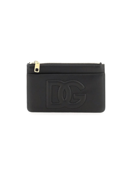 Leather Cardholder DG Logo - OS - Women > Accessories > Wallets and Small Leather Goods > Card holders