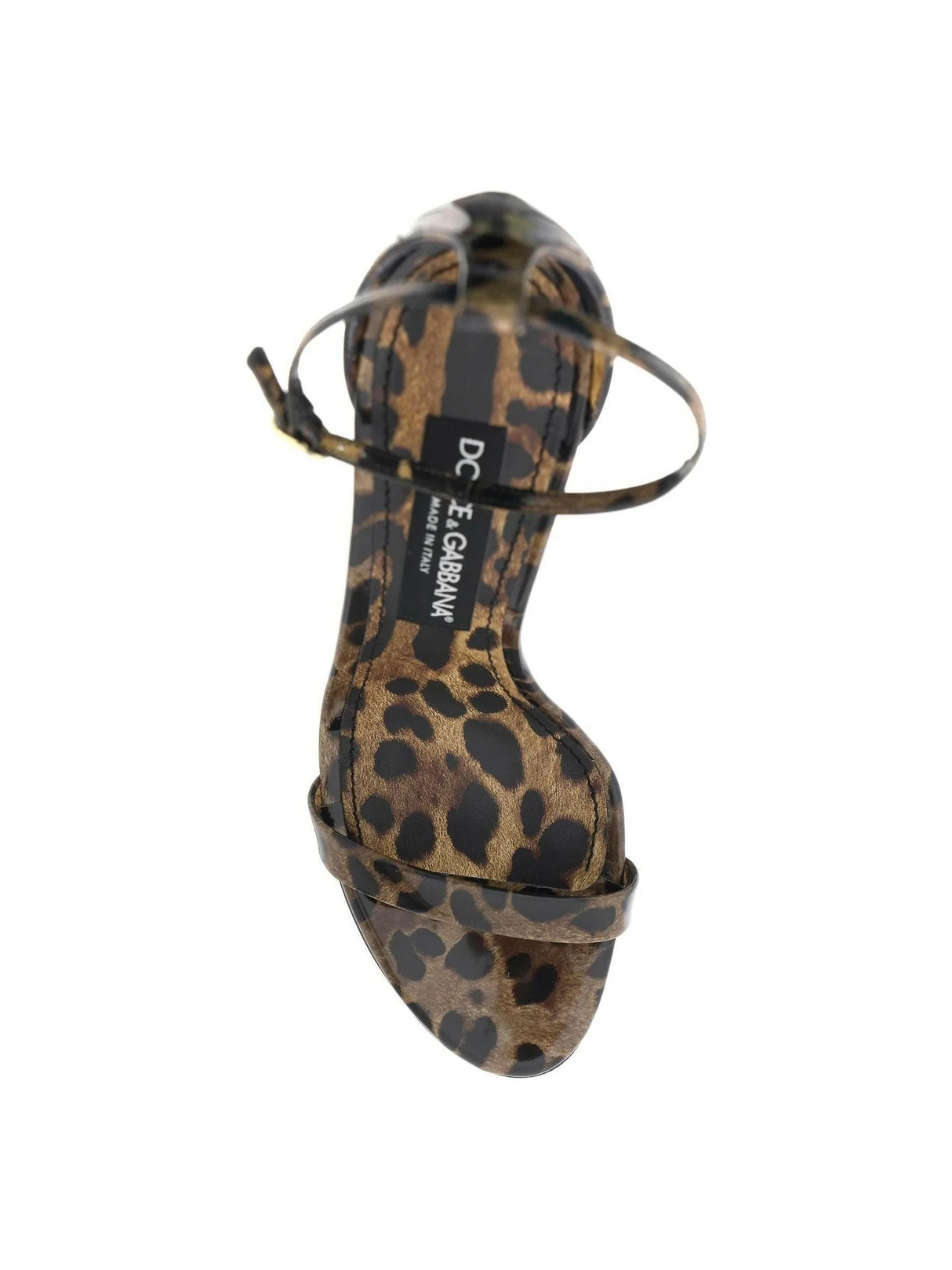 Leopard Patent Leather Sandals-Dolce & Gabbana-JOHN JULIA