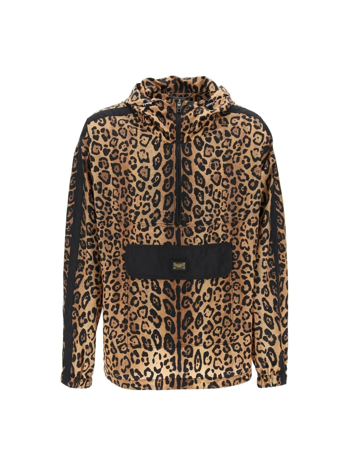 Leopard Print Nylon Anorak DOLCE & GABBANA JOHN JULIA.