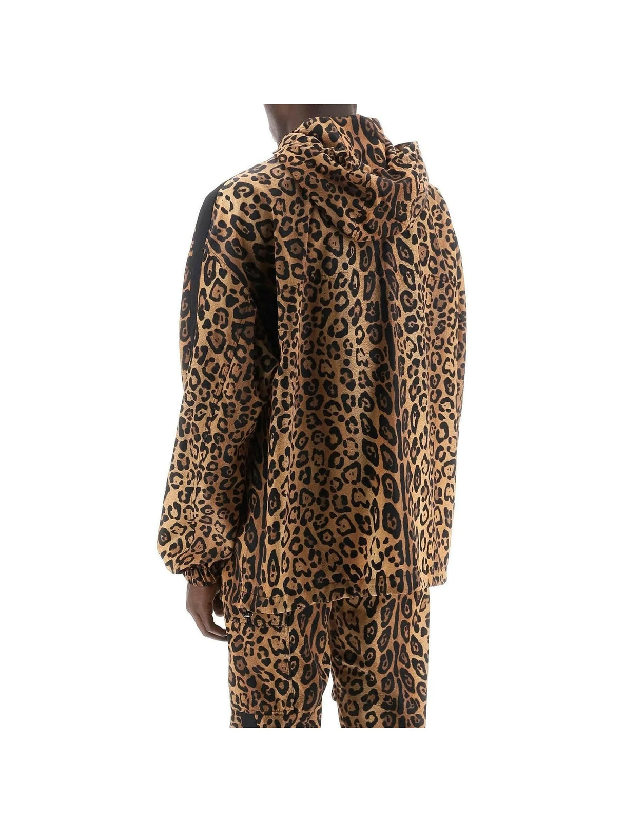 Leopard Print Nylon Anorak DOLCE & GABBANA JOHN JULIA.