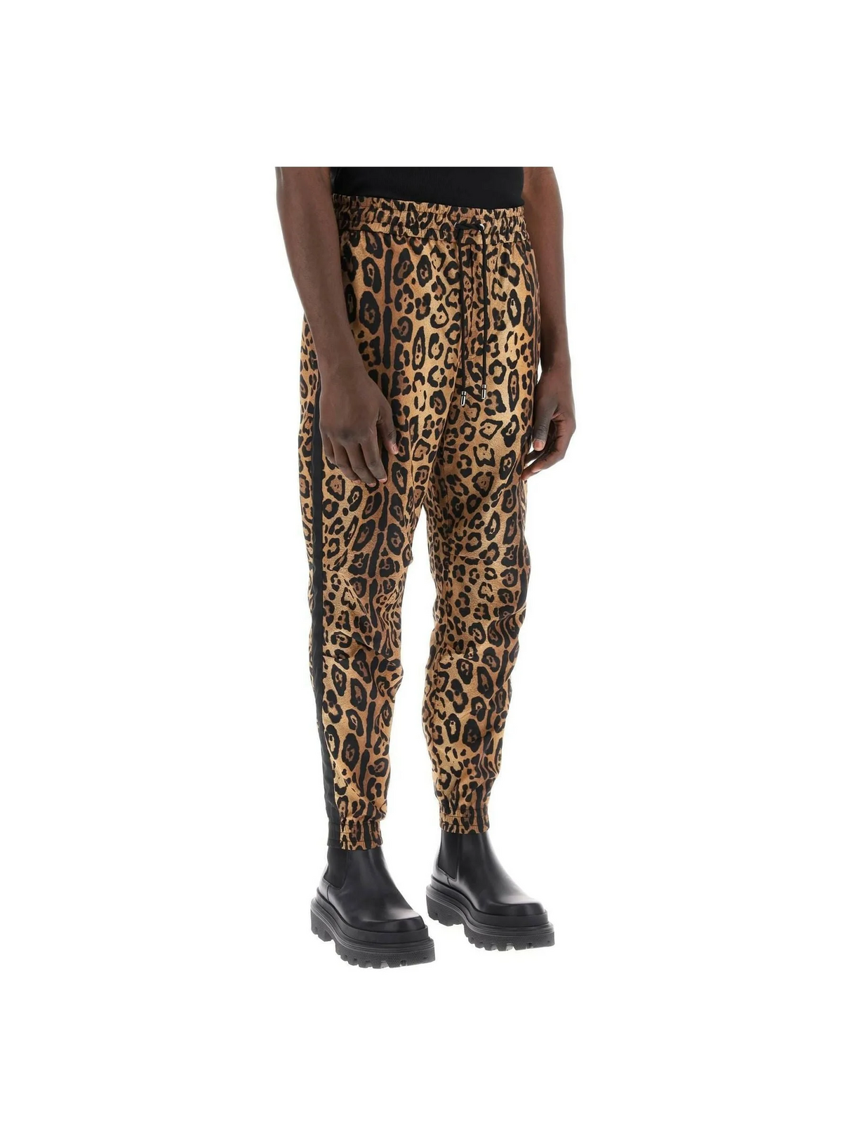 Leopard Print Nylon Jogger Pants DOLCE & GABBANA JOHN JULIA.