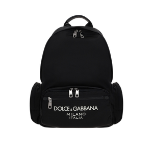 Logo-Detailed Nylon Backpack-DOLCE&GABBANA-JOHN JULIA