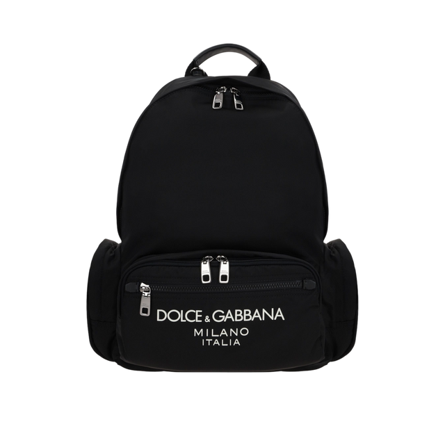 Logo-Detailed Nylon Backpack-DOLCE&GABBANA-JOHN JULIA