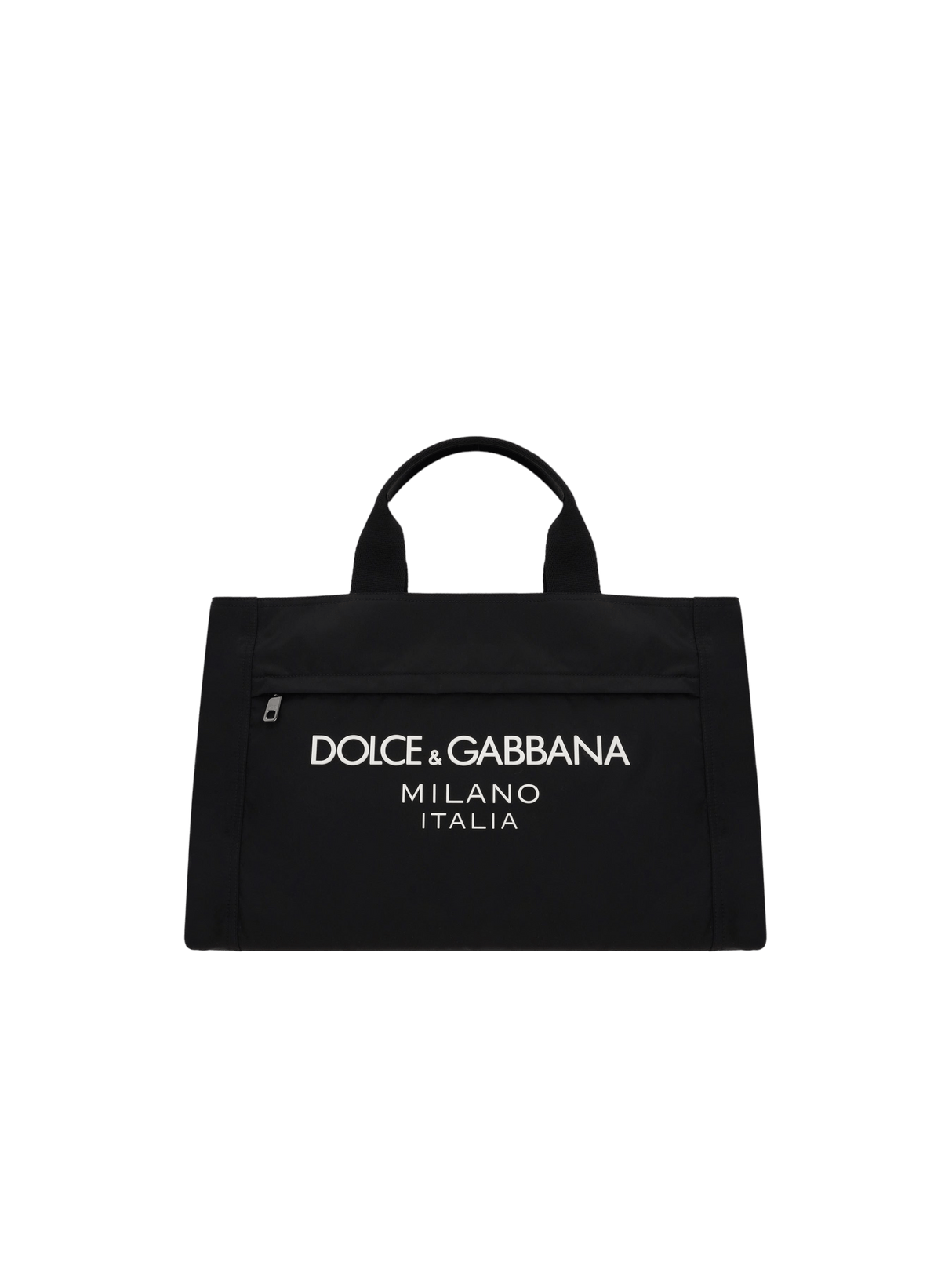 DOLCE&GABBANA-Logo-Detailed Nylon Handbag-JOHN JULIA