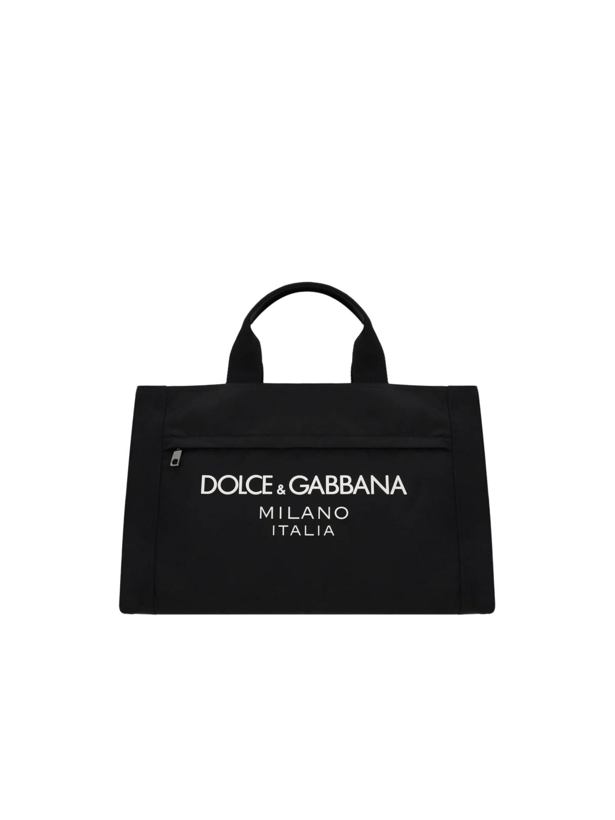 DOLCE&GABBANA-Logo-Detailed Nylon Handbag-JOHN JULIA