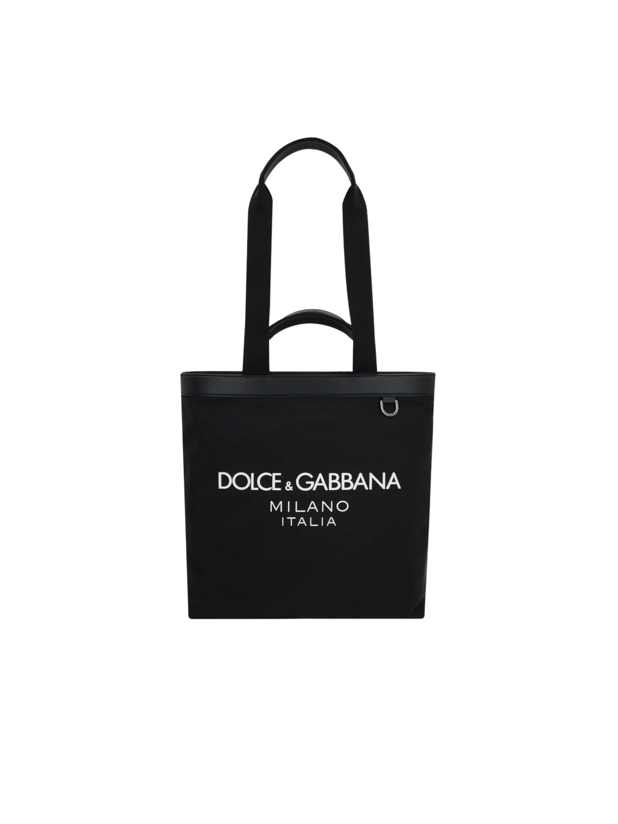 Logo Print Nylon Tote Bag-DOLCE&GABBANA-JOHN JULIA