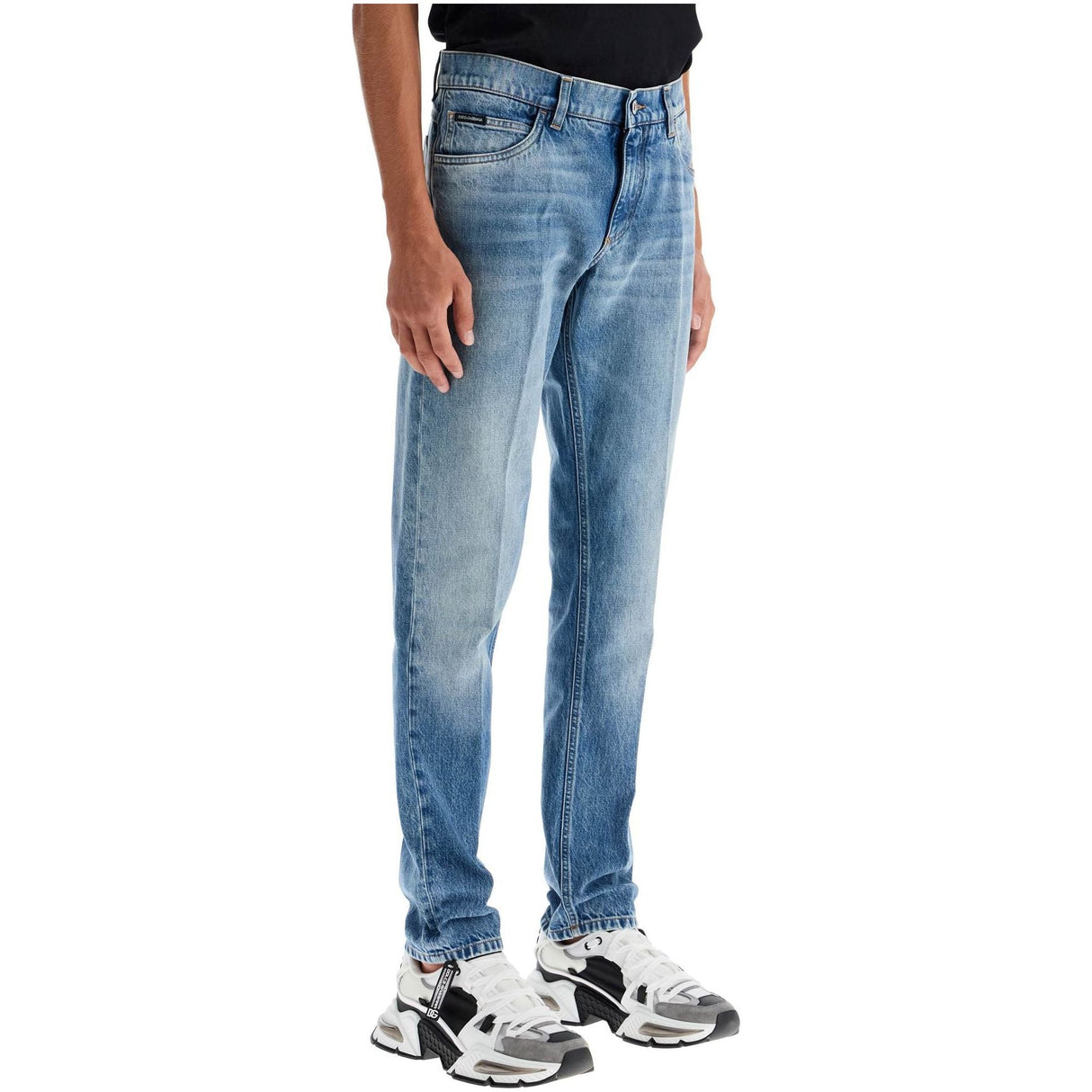 DOLCE & GABBANA-Low Rise Regular Fit Jeans -JOHN JULIA.