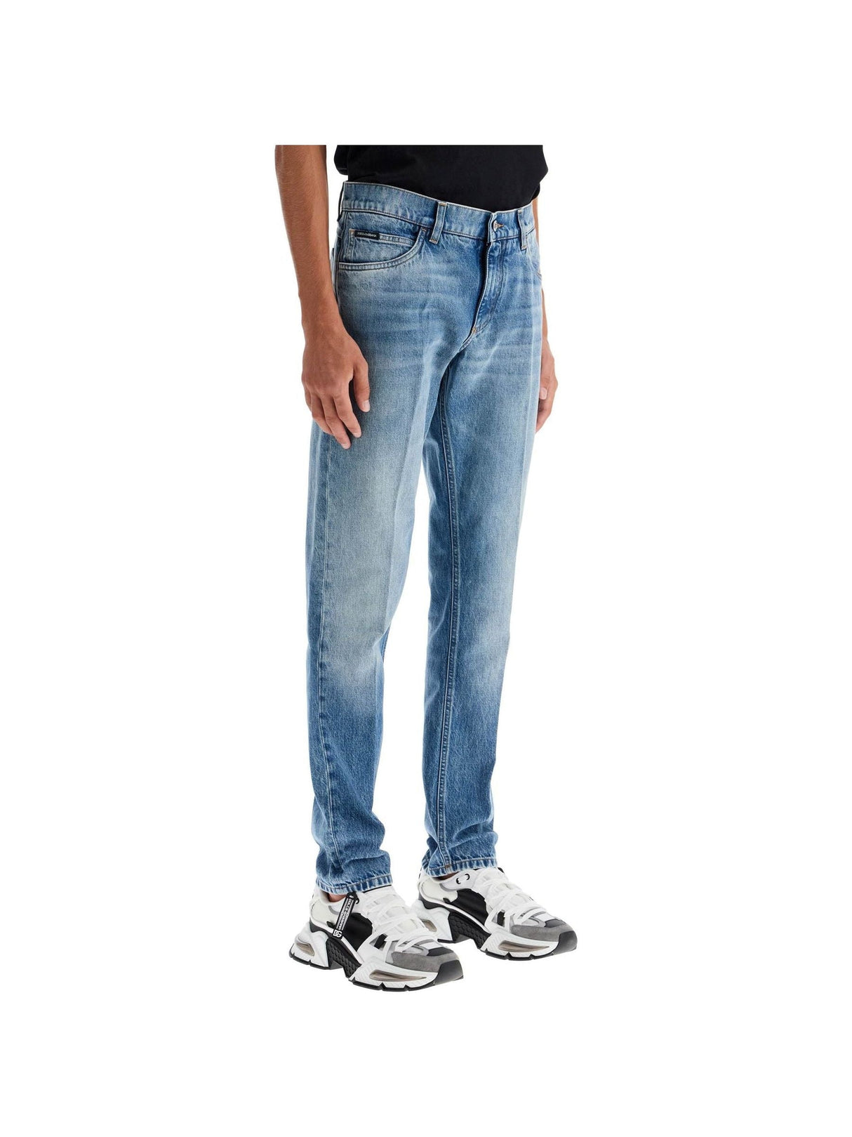 DOLCE & GABBANA-Low Rise Regular Fit Jeans -JOHN JULIA.