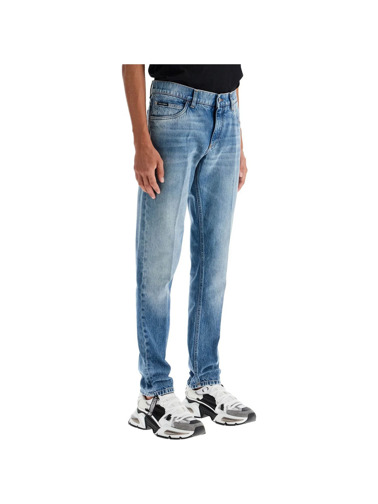 DOLCE & GABBANA-Low Rise Regular Fit Jeans -JOHN JULIA.