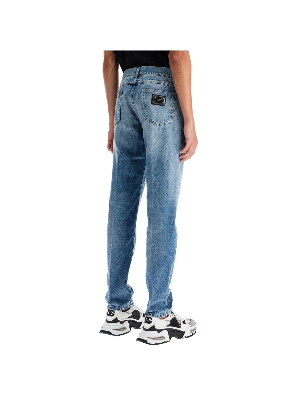 DOLCE & GABBANA-Low Rise Regular Fit Jeans -JOHN JULIA.