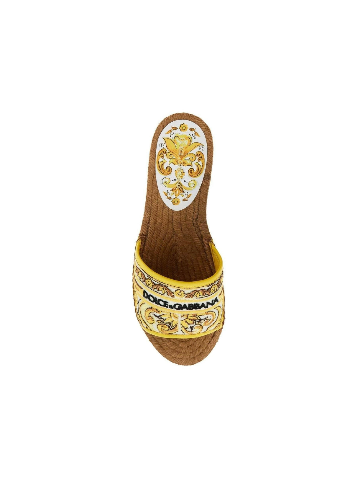 Majolica Espadrille Slide Sandals.