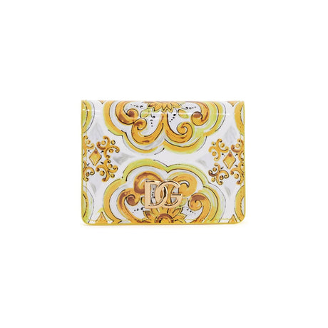 DOLCE & GABBANA-Majolica-Print 3.5 Continental Wallet -JOHN JULIA.