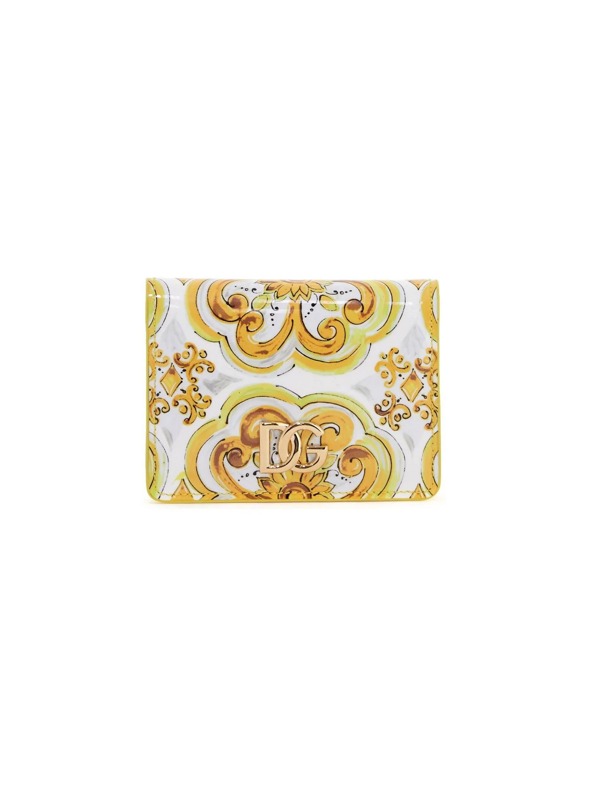 DOLCE & GABBANA-Majolica-Print 3.5 Continental Wallet -JOHN JULIA.