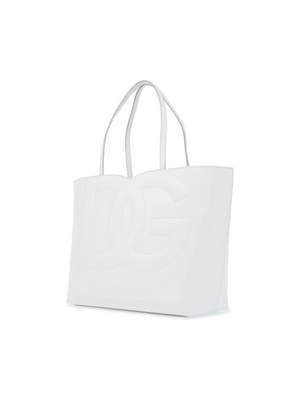 Medium DG Logo Calfskin Tote Bag.