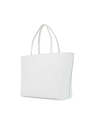 Medium DG Logo Calfskin Tote Bag.