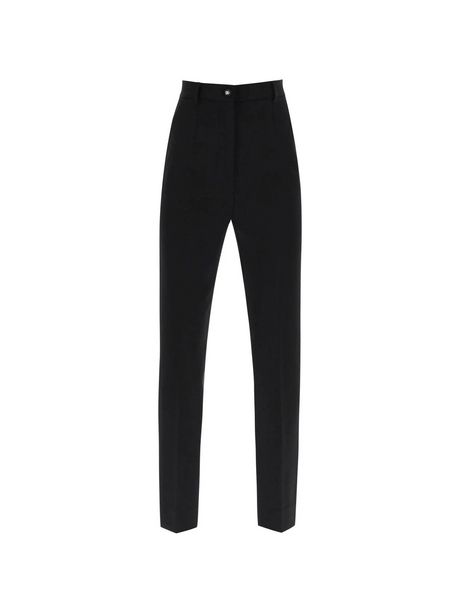 Black Milano Stitch Trousers DOLCE & GABBANA JOHN JULIA.