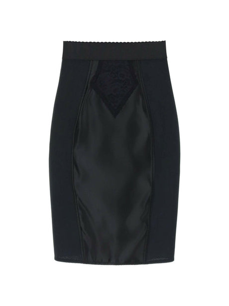 Mini Satin And Powernet Skirt DOLCE & GABBANA JOHN JULIA.