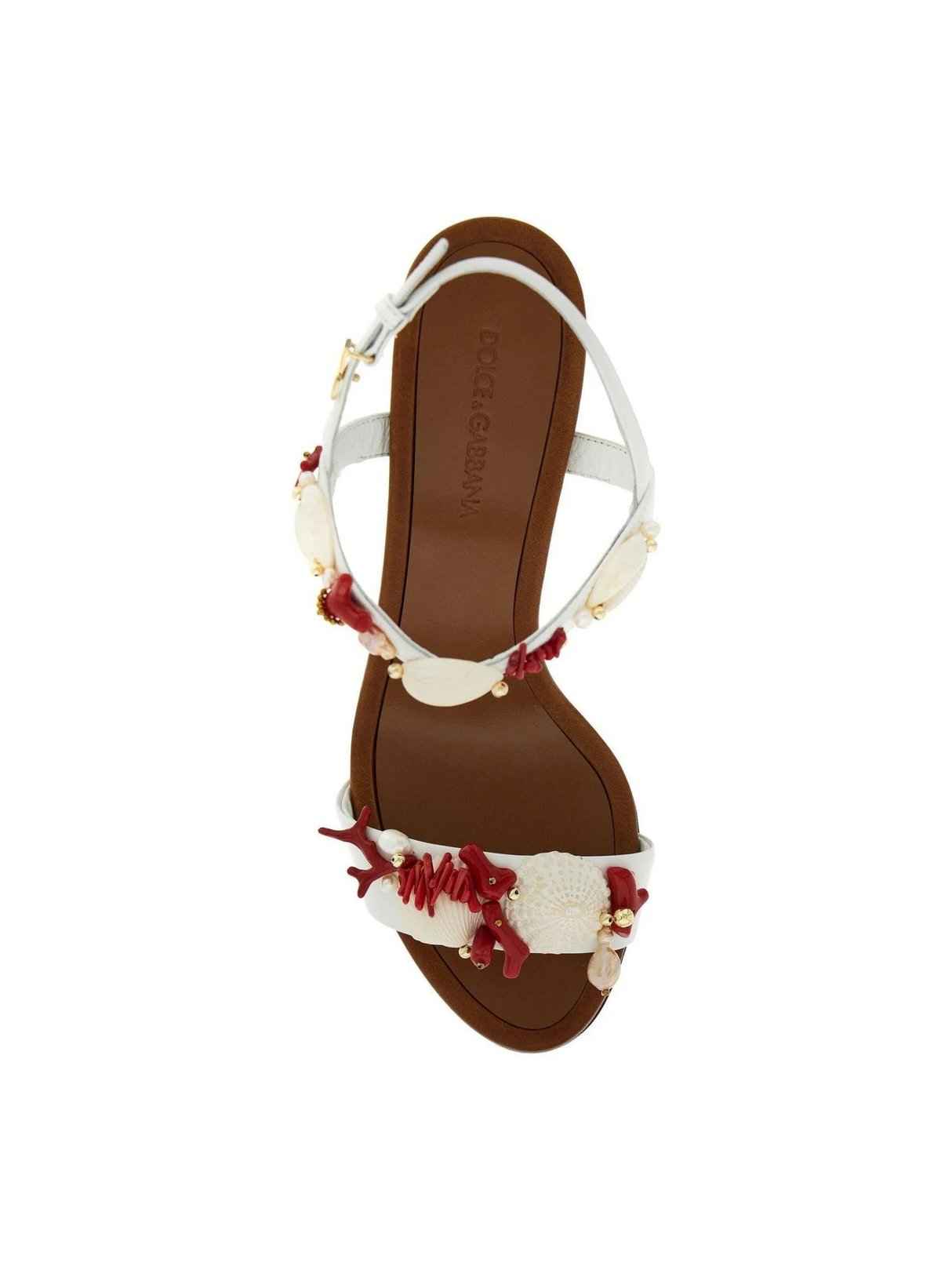 Nappa Leather Keira Embroidered Sandals.