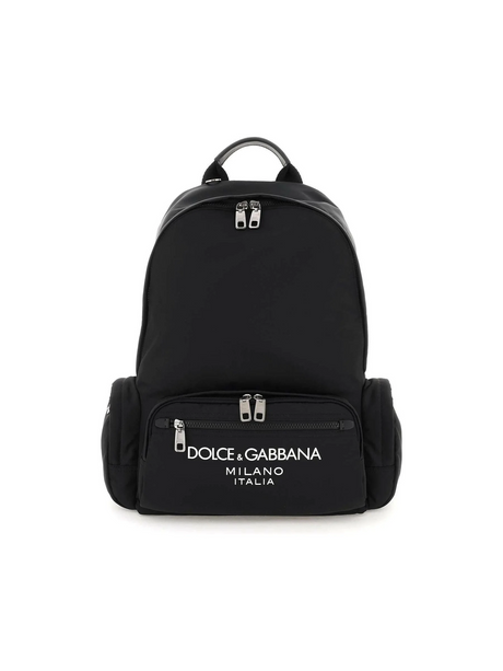 Nylon Backpack With Logo DOLCE & GABBANA JOHN JULIA.