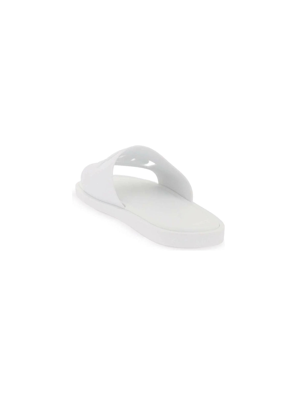 White Ottico Dg Rubber Slides DOLCE & GABBANA JOHN JULIA.