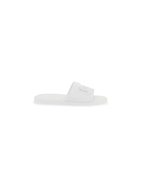 White Ottico Dg Rubber Slides DOLCE & GABBANA JOHN JULIA.