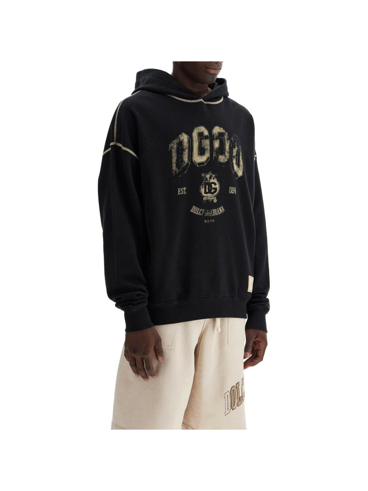 Oversized Logo Print Hoodie.