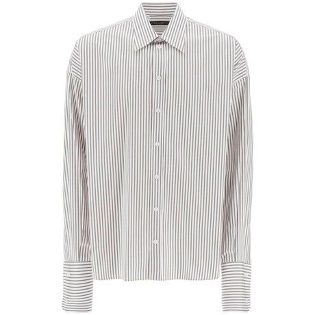 Oversized Striped Poplin Shirt DOLCE & GABBANA JOHN JULIA.