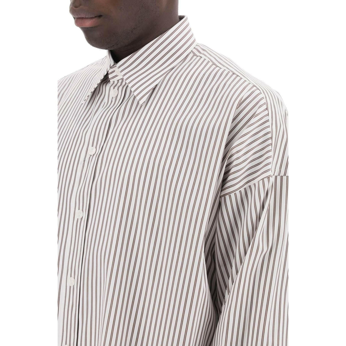 Oversized Striped Poplin Shirt DOLCE & GABBANA JOHN JULIA.