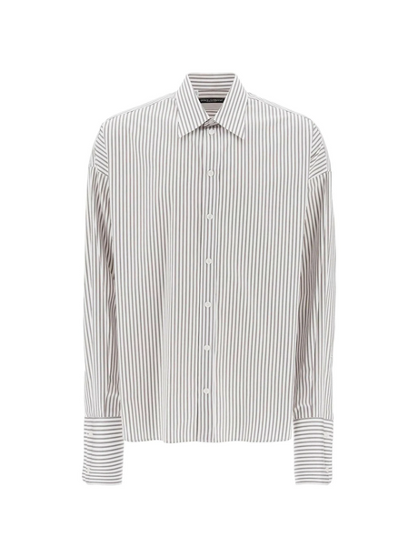 Oversized Striped Poplin Shirt DOLCE & GABBANA JOHN JULIA.