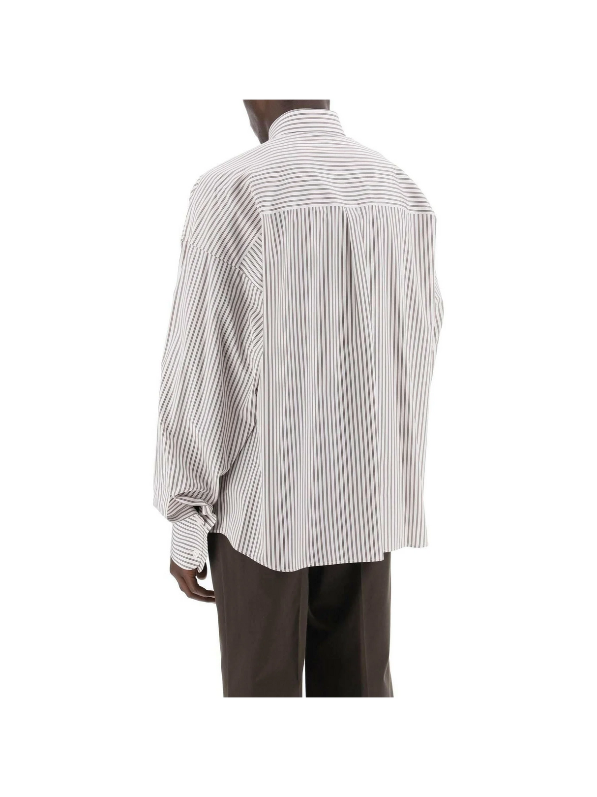 Oversized Striped Poplin Shirt DOLCE & GABBANA JOHN JULIA.