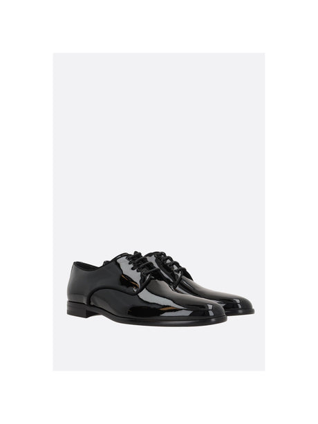 Patent Leather Derby Shoes-DOLCE&GABBANA-JOHN JULIA