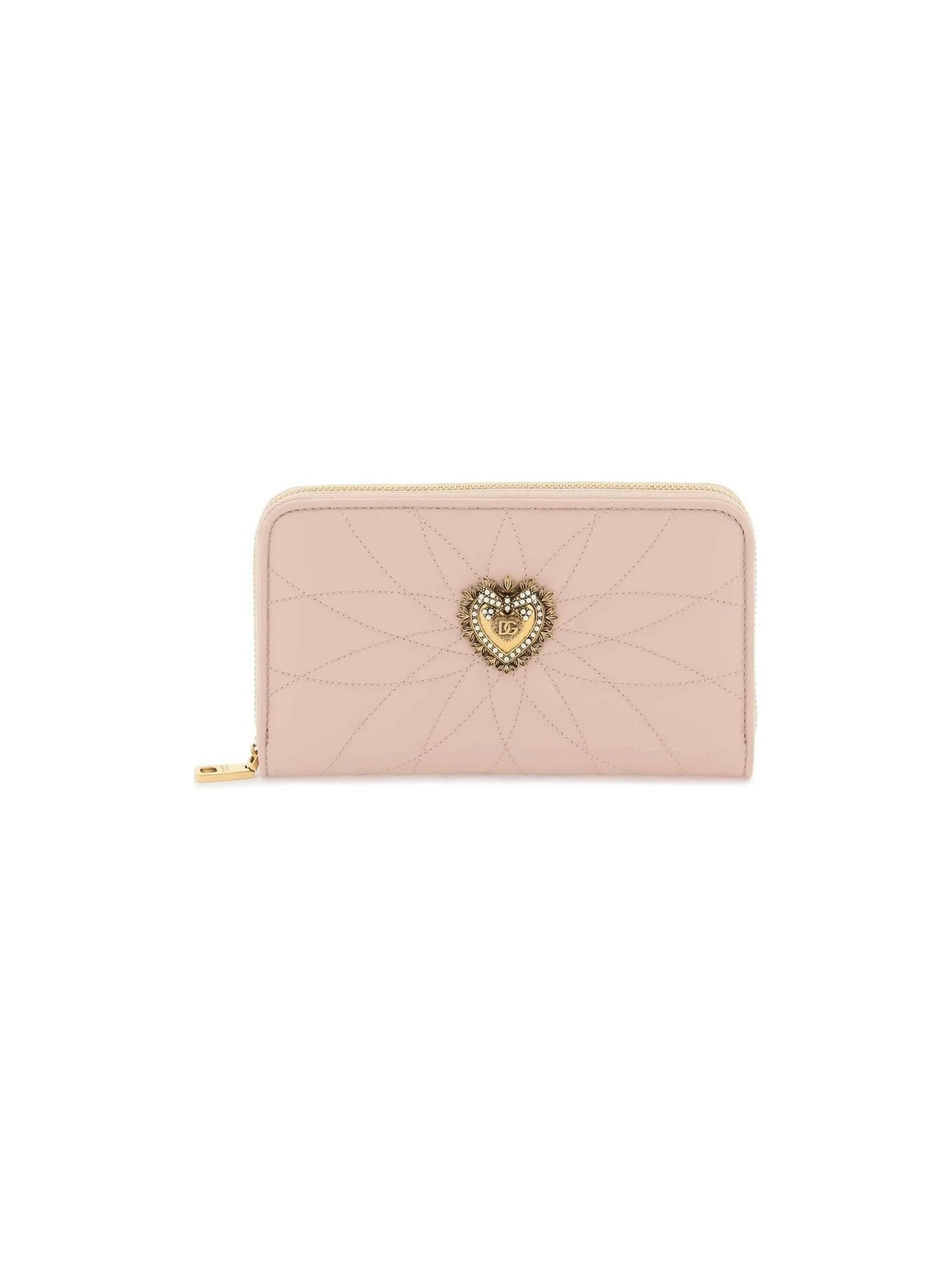 Pink Devotion Zip Around Wallet DOLCE & GABBANA JOHN JULIA.