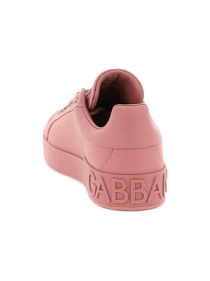 Pink Portofino Calfskin Sneakers DOLCE & GABBANA JOHN JULIA.