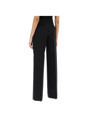 Black Pinstriped Wool Trousers DOLCE & GABBANA JOHN JULIA.