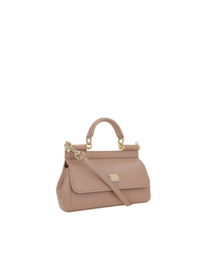 Plongé Nappa Leather Sicily Mini Bag-DOLCE&GABBANA-JOHN JULIA