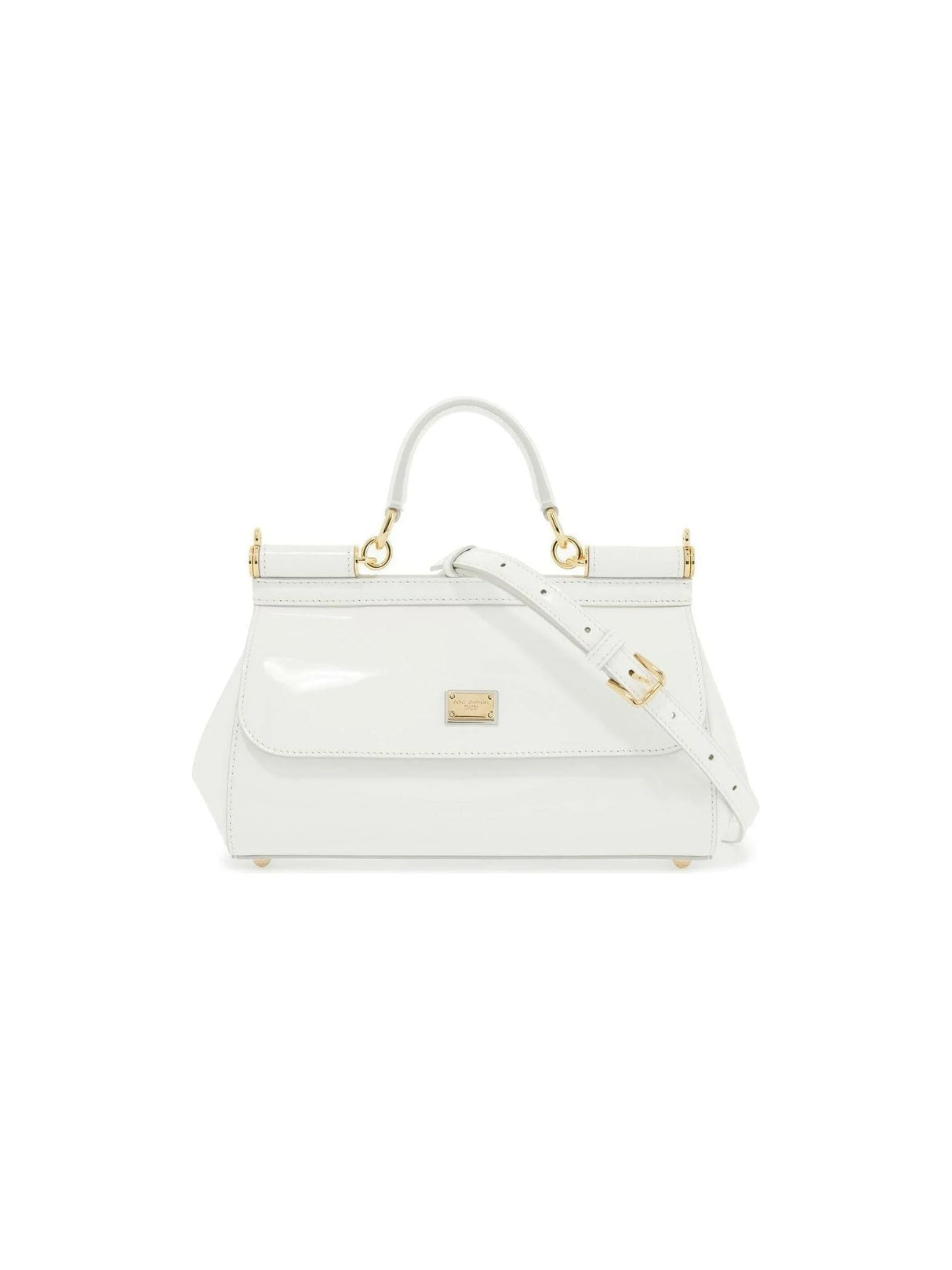 Elongated Sicily Leather Handbag-Dolce & Gabbana-JOHN JULIA