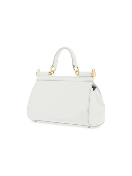 Elongated Sicily Leather Handbag-Dolce & Gabbana-JOHN JULIA