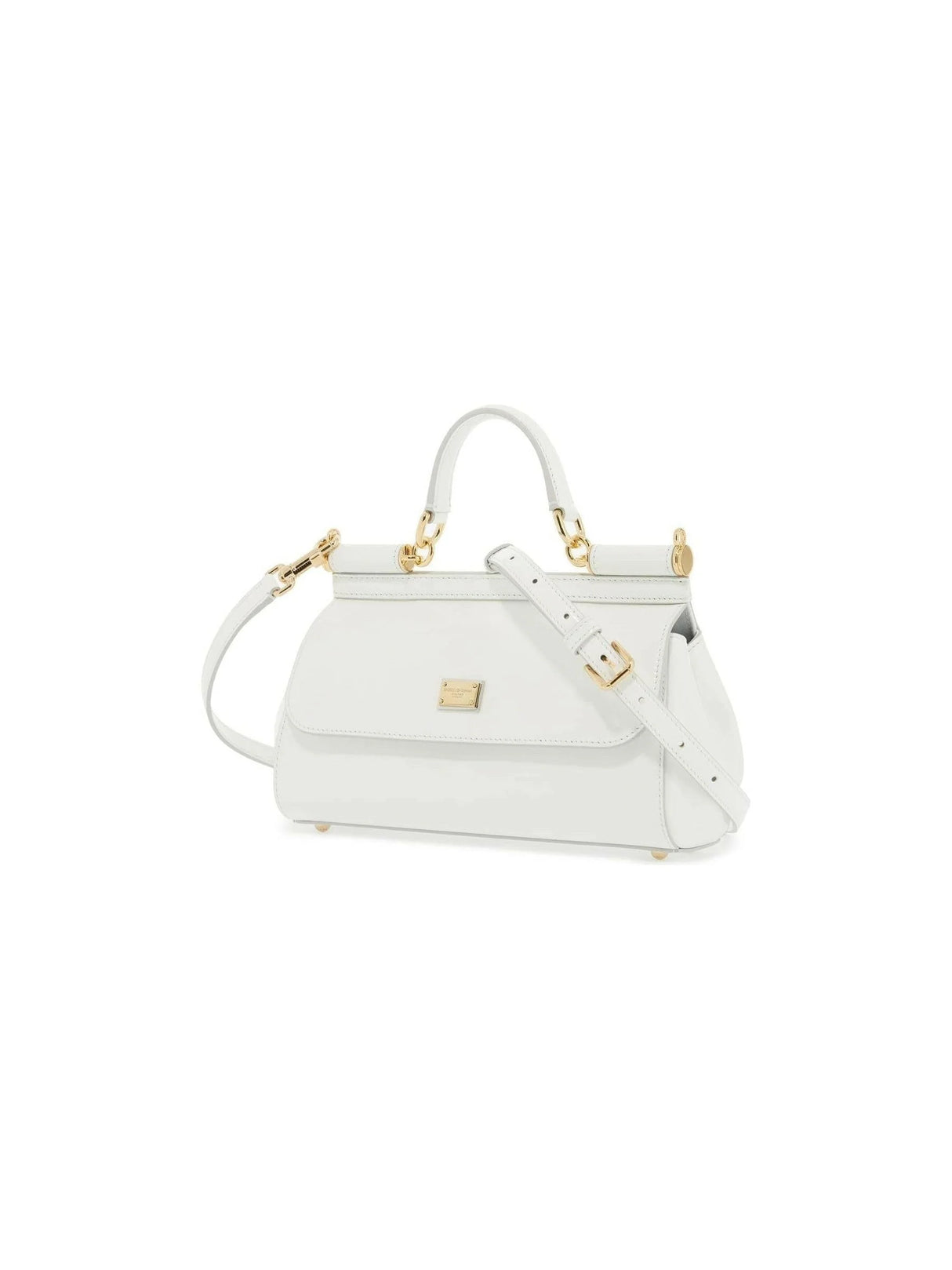 Elongated Sicily Leather Handbag-Dolce & Gabbana-JOHN JULIA