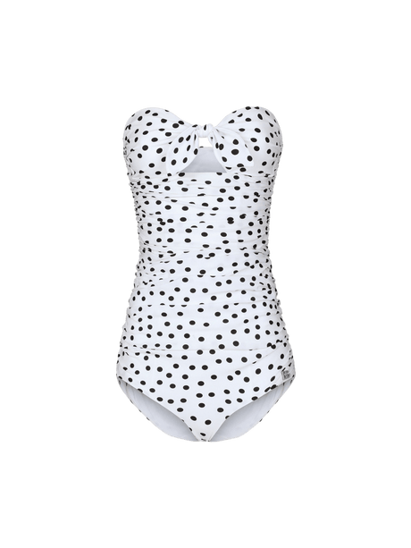 Polka-dot One-piece Swimsuit-DOLCE&GABBANA-JOHN JULIA