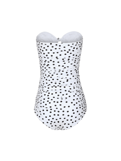 Polka-dot One-piece Swimsuit-DOLCE&GABBANA-JOHN JULIA